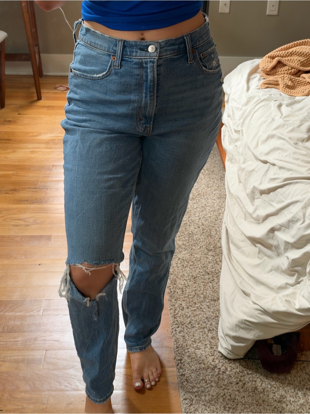 Abercrombie & Fitch Curve Love the '90s Slim Straight Ultra High Rise